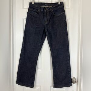 John Varvatos USA Mens Authentic Fit zip Fly dark blue STRAIGHT Jeans size 30